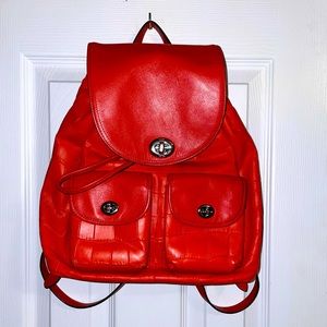 Coach Leather Backpack
